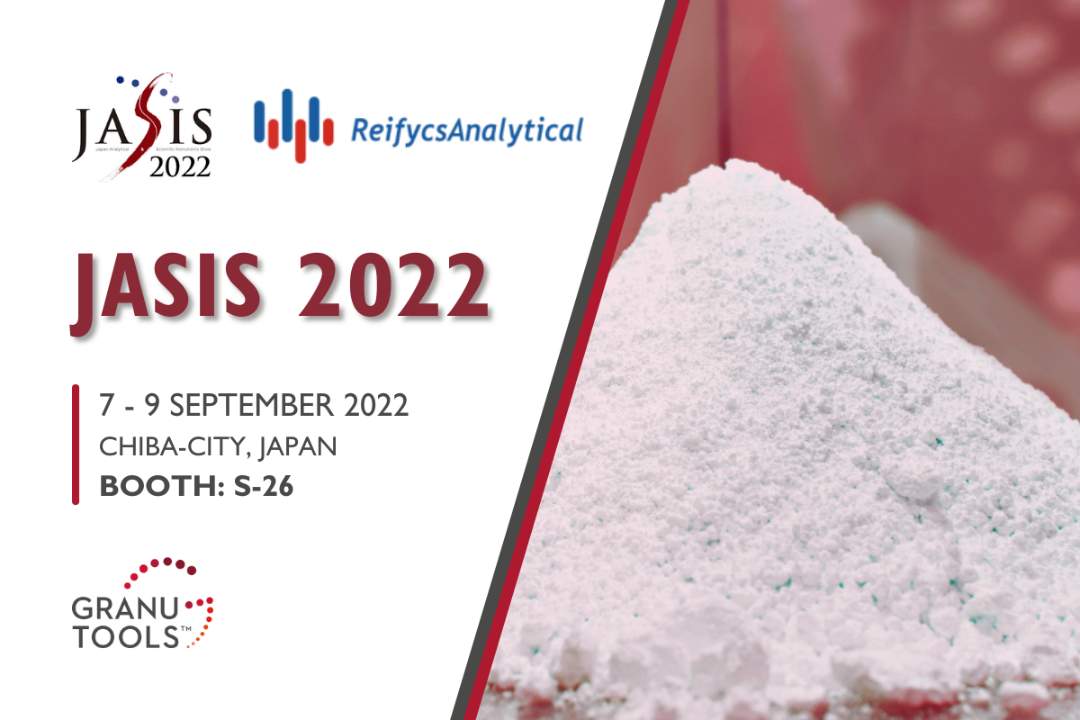 banner of Granutools to share that our distributor, Reifycs Analytical will attend JASIS 2022